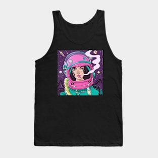 Smoky astronaut girl Tank Top